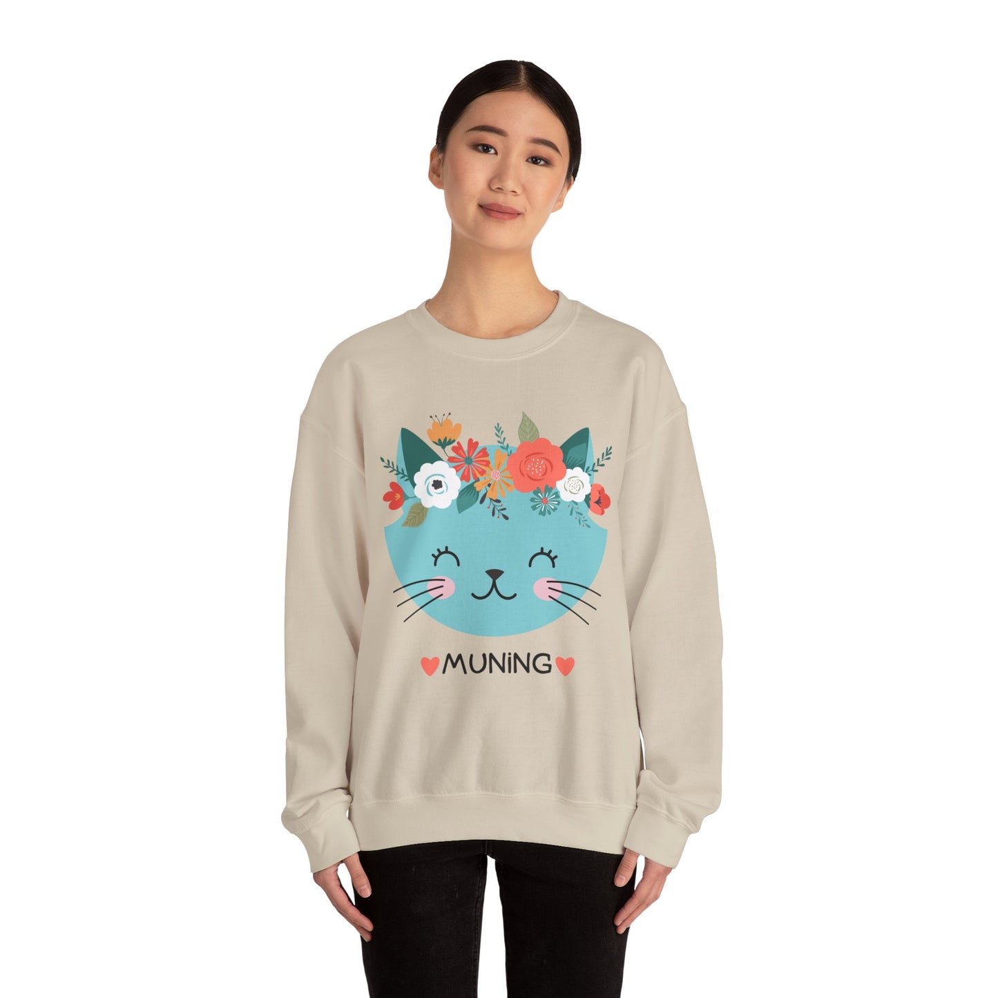 Filipino Sweatshirt Pinoy Pullover Sweater | Philippine Gifts For Cat Lovers | Tagalog - Muning