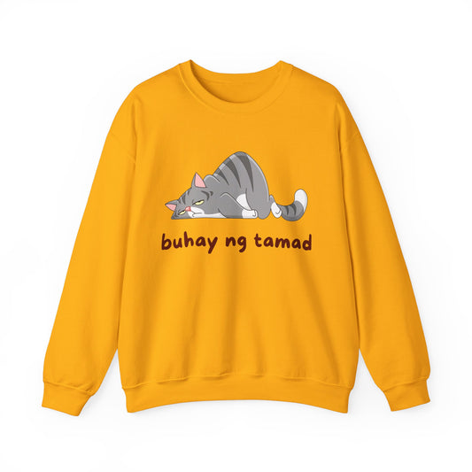 Buhay Ng Tamad Cat Filipino Sweatshirt Pinoy Pullover Sweater | Philippine Gifts For Teens | Funny Gift