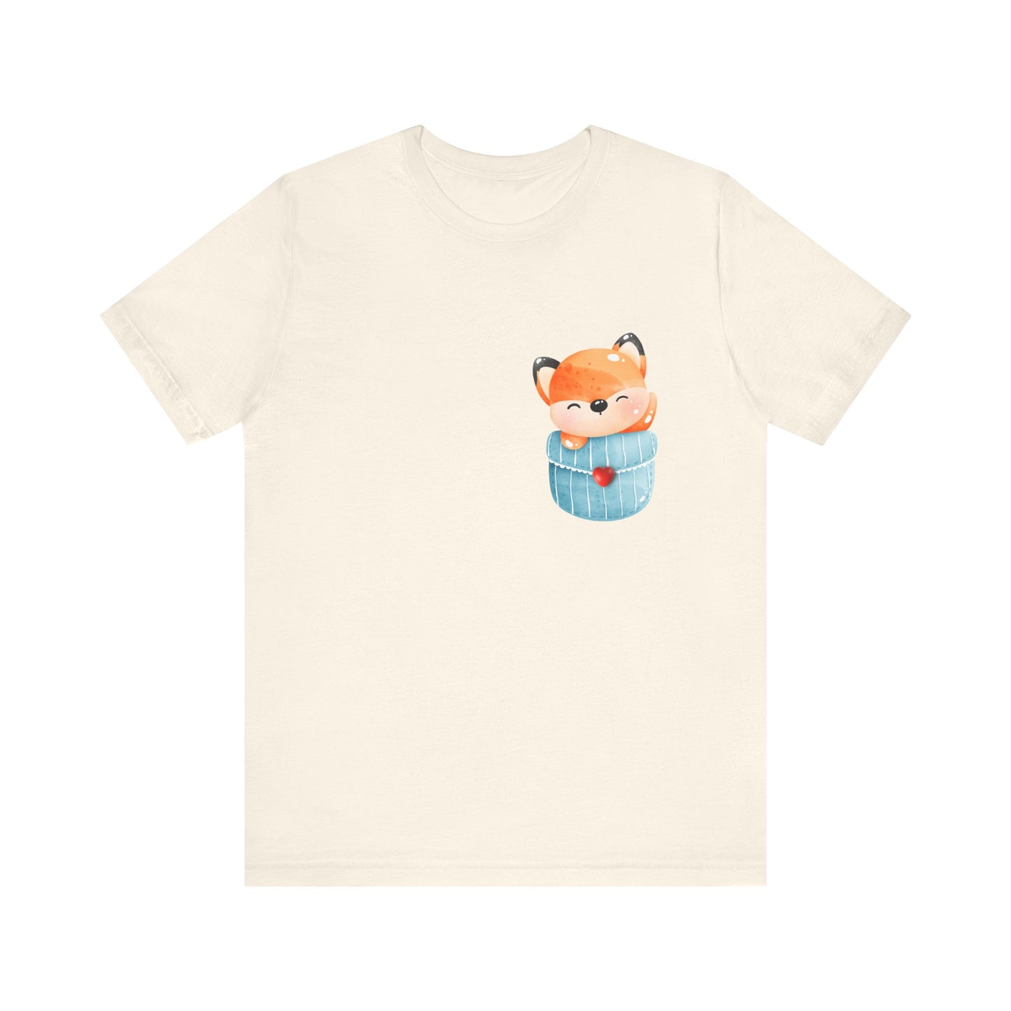 Fox T-Shirt, Cute Graphic Tee for Teens,Unisex Tshirt Aesthetic Gifts For Her,Cute Shirt,Fox Pocket Shirt,Gift For Fox Lovers & Fox Mom