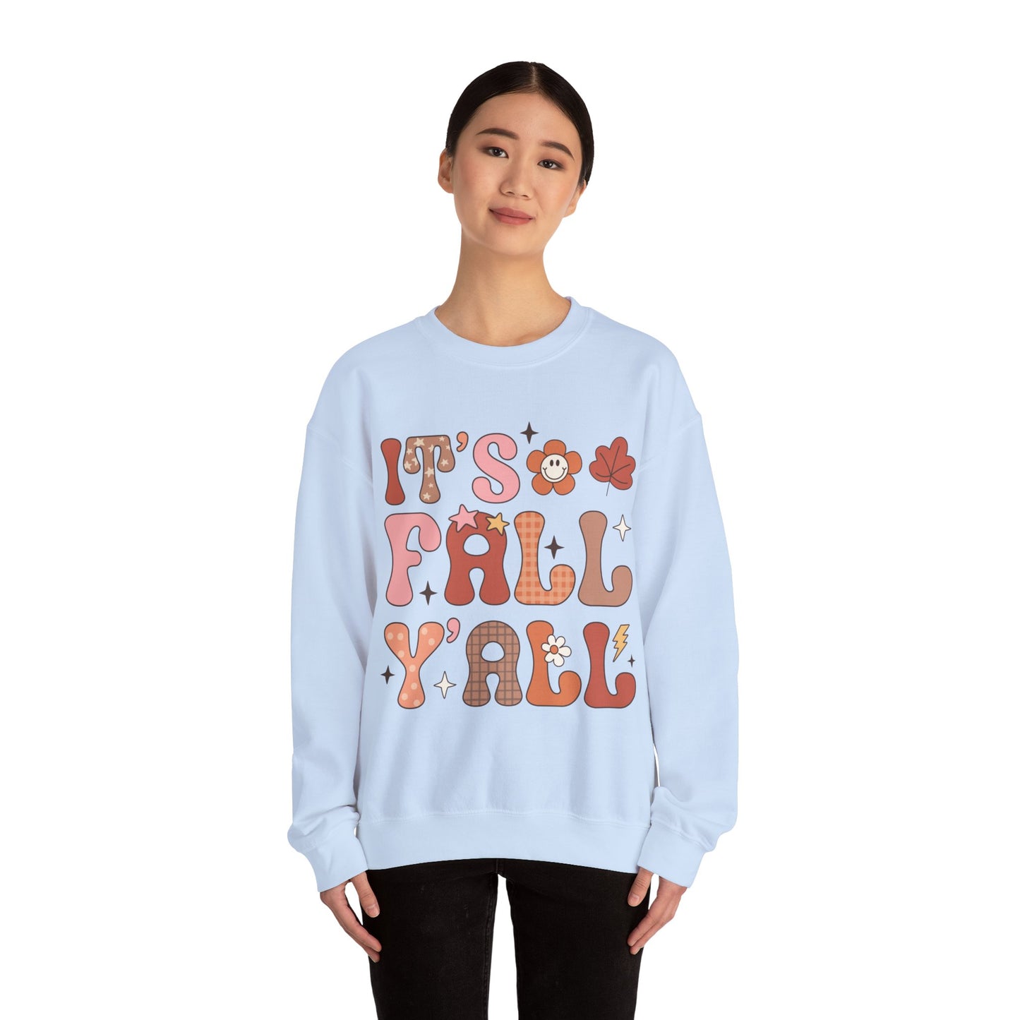 Fall Sweatshirt Halloween Graphic Pullover Sweater | Autumn Gifts For Mom Pumpkin Gift For Her | It's Fall Y'all