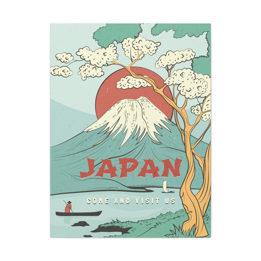 Japan Art,Japanese Wall Art Canvas Gallery Wrap 30x40 Asian Art,Housewarming Gift For Men