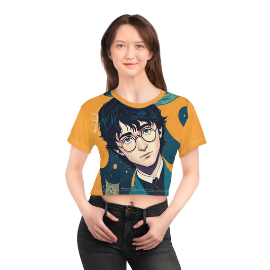 Harry Potter T-shirt Cute Crop Tops | Cropped Graphic Tee | Movie Tshirt Women Trendy Gifts For Her | Teen T Shirt Designs Back To School Apparel