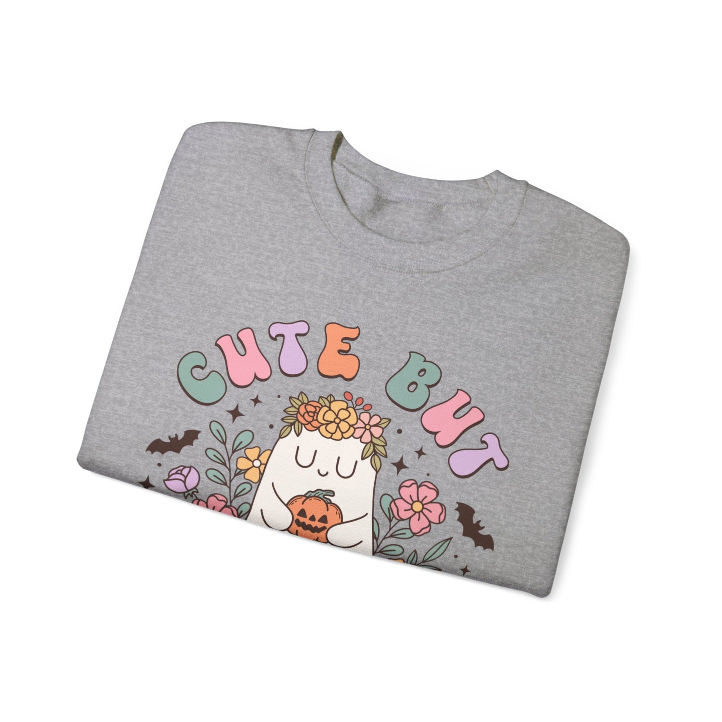Fall Sweatshirt Halloween Graphic Pullover Sweater | Autumn Gifts For Mom Ghost Gift For Her | Cute But Creepy