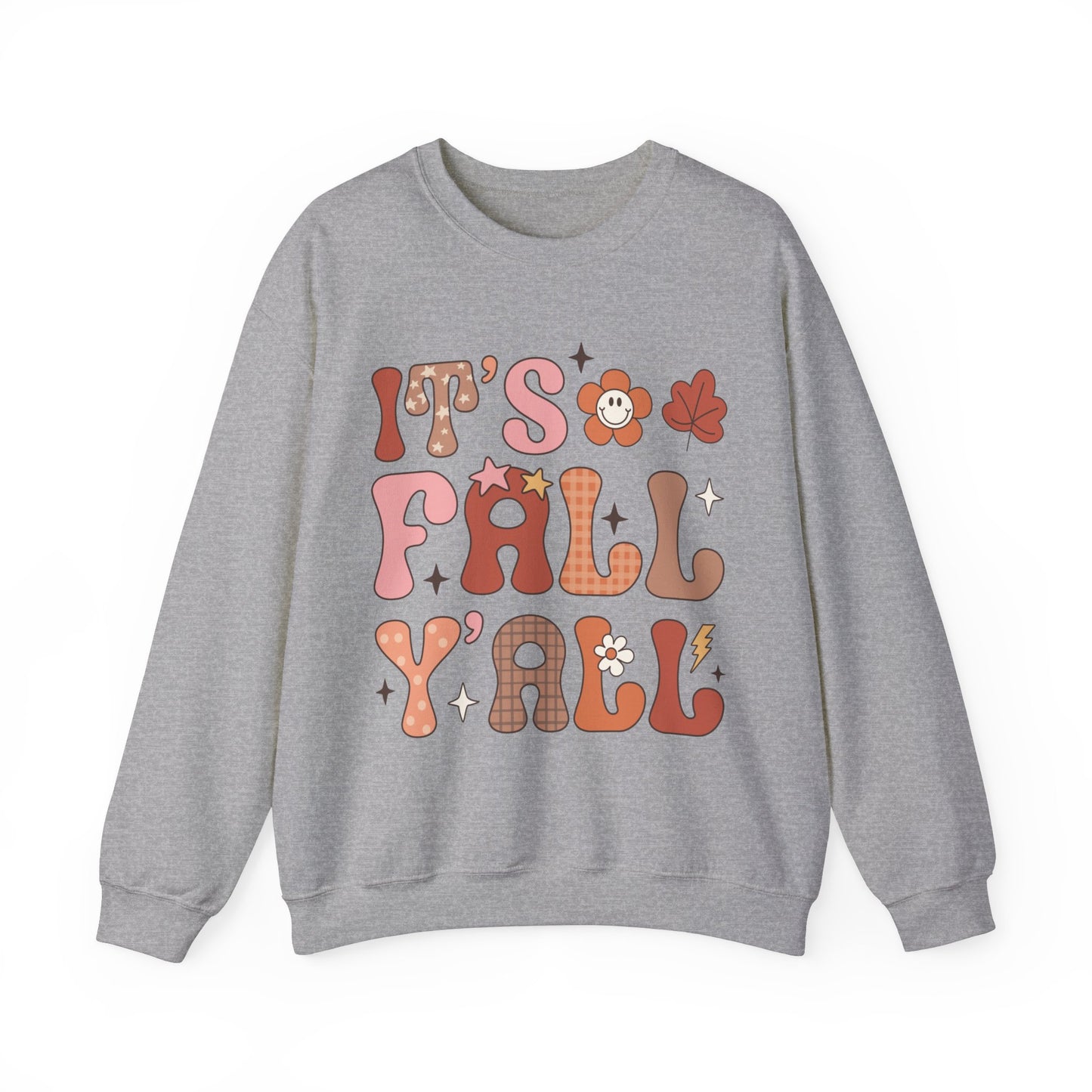 Fall Sweatshirt Halloween Graphic Pullover Sweater | Autumn Gifts For Mom Pumpkin Gift For Her | It's Fall Y'all