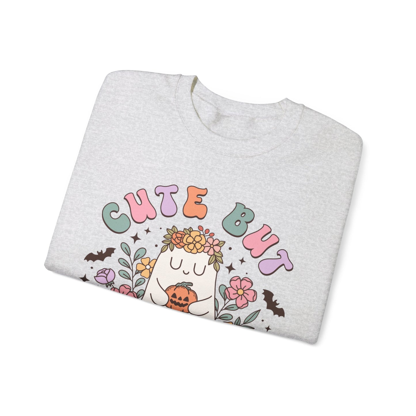Fall Sweatshirt Halloween Graphic Pullover Sweater | Autumn Gifts For Mom Ghost Gift For Her | Cute But Creepy