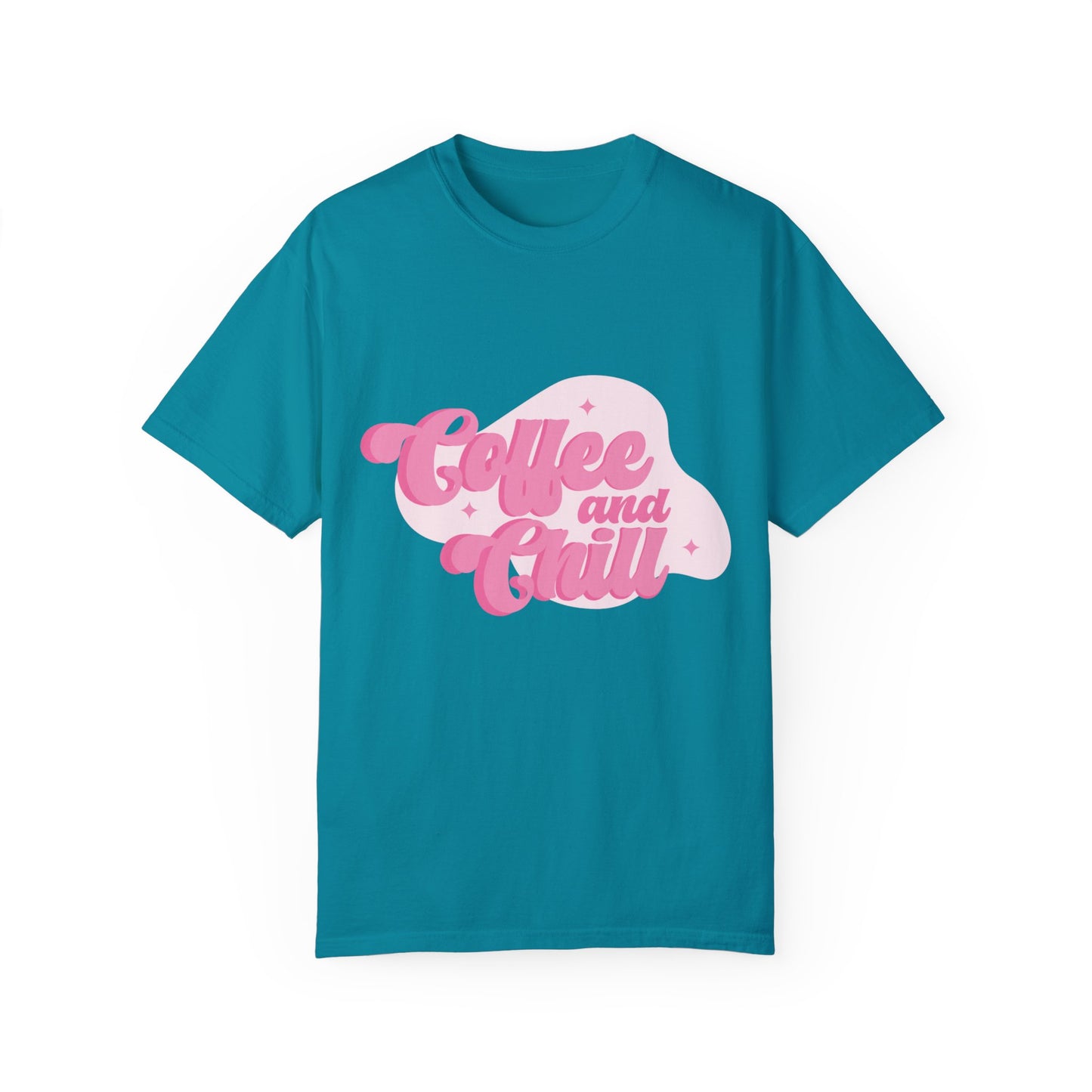 Coffee And Chill Comfort Colors Shirt, Unisex Garment-Dyed T-shirt, Gift For Coffee Lovers.