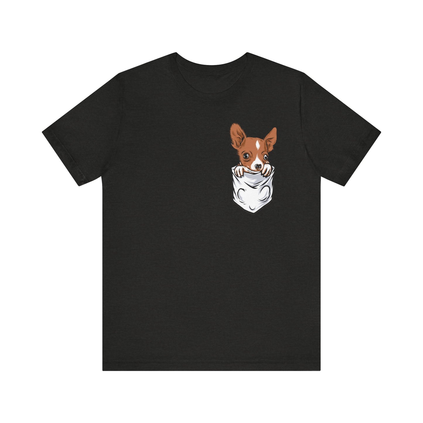 Chihuahua T-Shirt, Dog Graphic Tee for Teens, Unisex Tshirt Aesthetic Gifts For Her, Cute Shirt,Dog Pocket Shirt, Dog Lovers Gift
