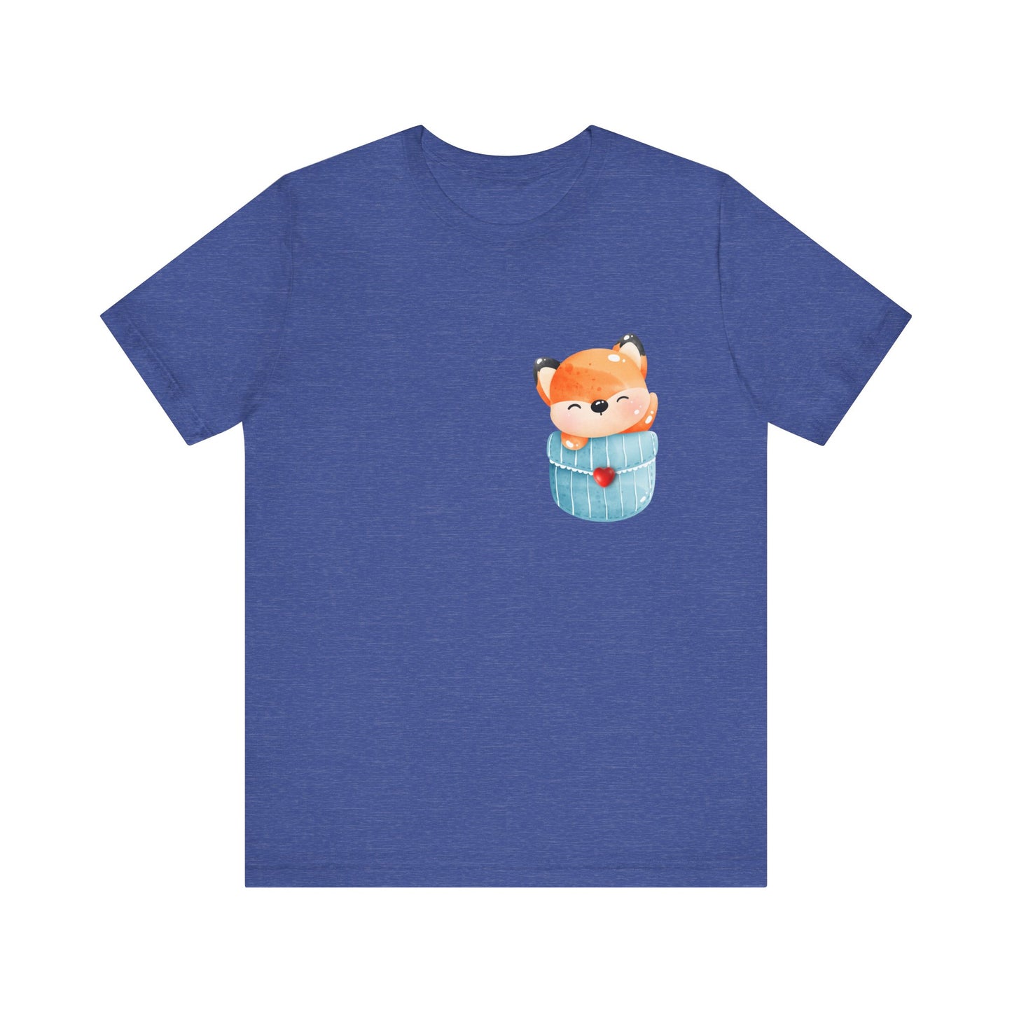 Fox T-Shirt, Cute Graphic Tee for Teens,Unisex Tshirt Aesthetic Gifts For Her,Cute Shirt,Fox Pocket Shirt,Gift For Fox Lovers & Fox Mom