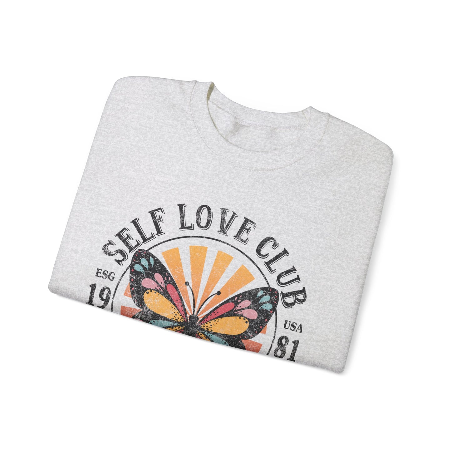 Butterfly Sweatshirt Floral Graphic Pullover Sweater | Motivational Gifts For Mom - Self Love Club