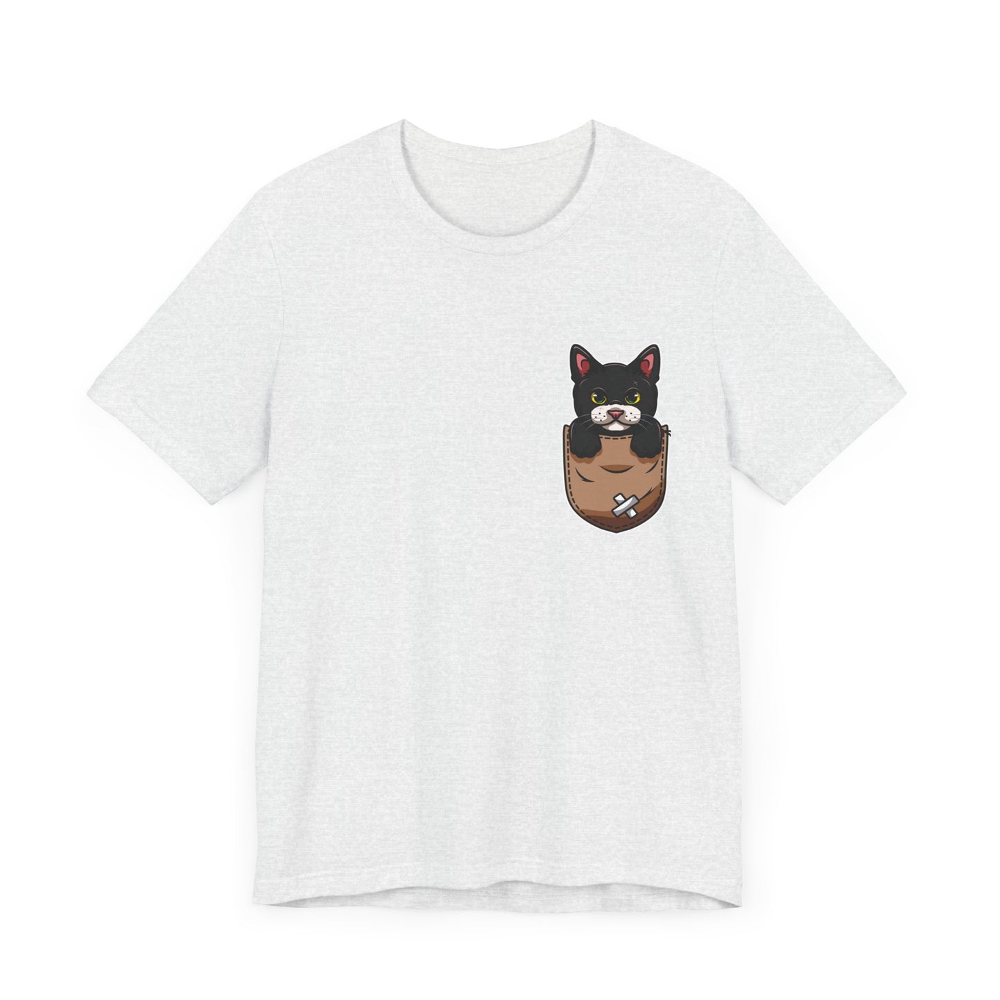 Cat T-Shirt, Cute Graphic Tee for Teens,Unisex Tshirt Aesthetic Gifts For Her,Cute Shirt,Cat Pocket Shirt,Gift For Cat Lovers & Cats Mom
