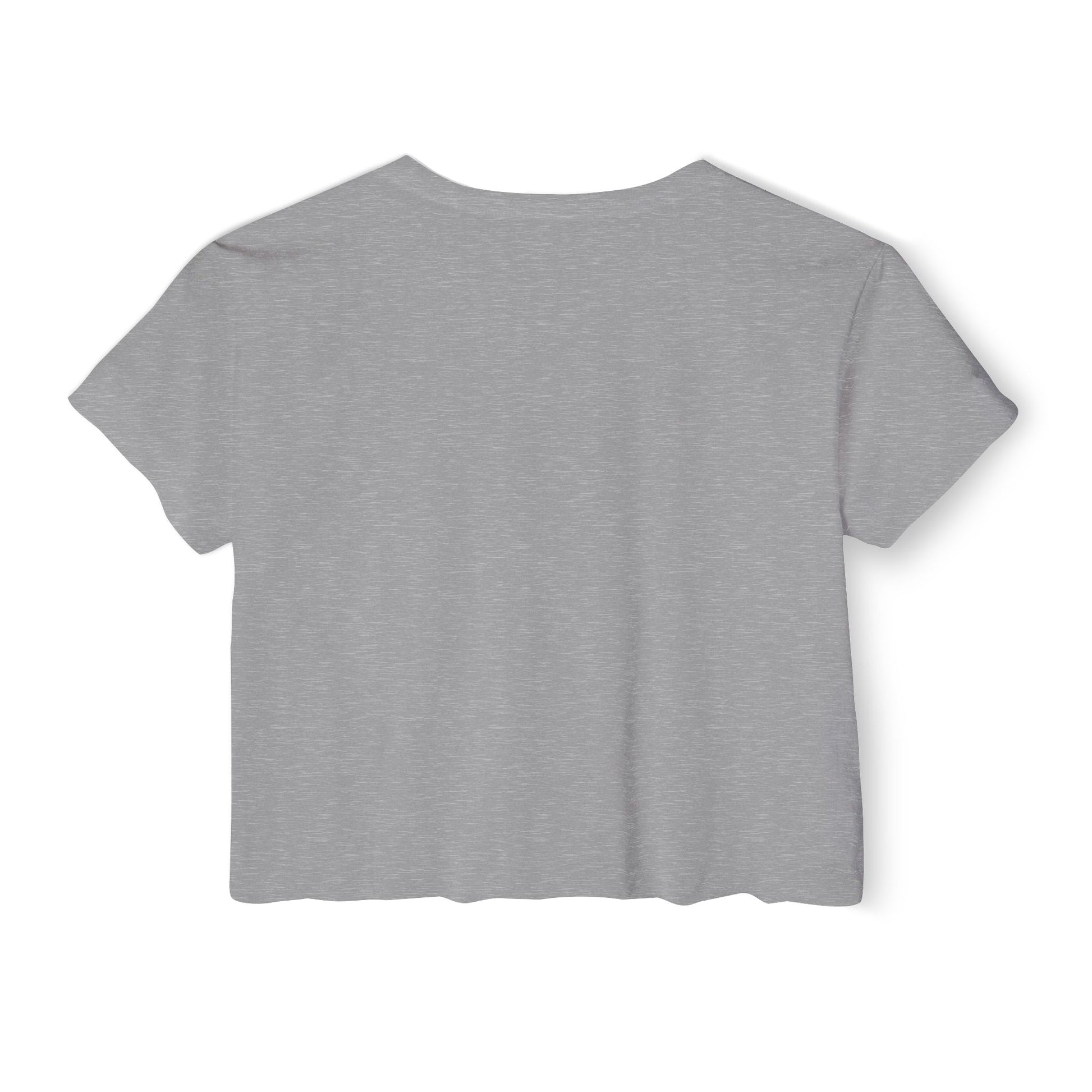 Back view of a gray P-Pop Alamat Crop Top, perfect for festivals and casual outings.
