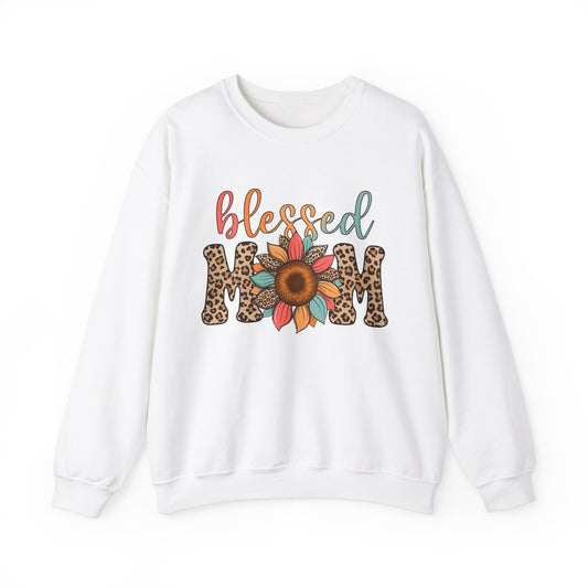 Mom Sweatshirt Floral Graphic Pullover Sweater Mothers Day Gifts For Mom Fall Outfit | Blessed Mom