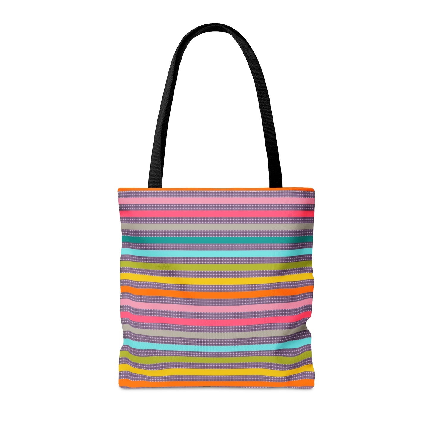 3 Cute Cats Tote Bag - Rainbow Pattern Design For Women