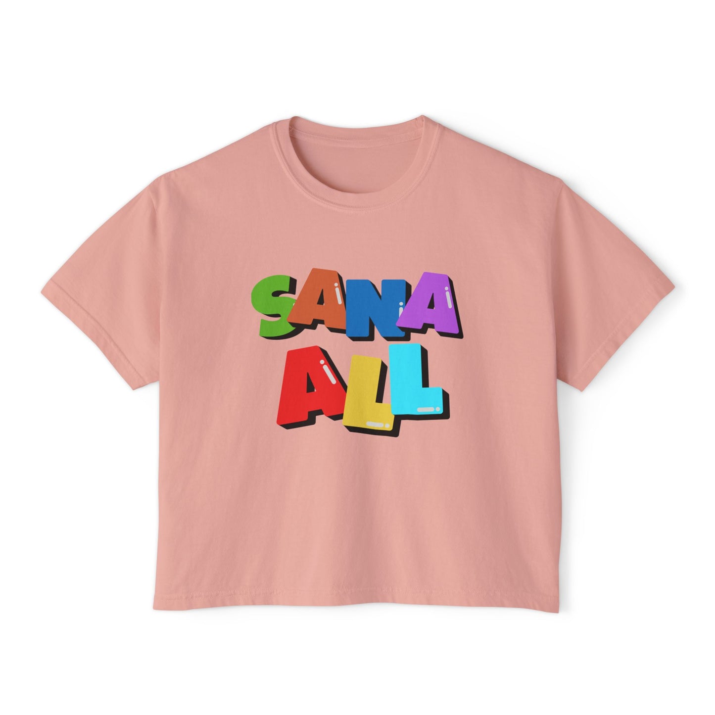 Sana All Graphic Tee, Boxy Croptop, Pinoy Shirt, Casual Crop Top, Filipino Gift for Her,, Comfort Colors Tshirt, Cebuana