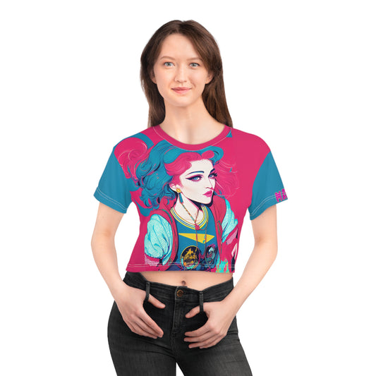 Madonna T-shirt Cute Crop Tops | Pop Art Cropped Graphic Tee | Music T Shirt Women Trendy Gift For Her | Teen Tshirt Designs All Day Concert