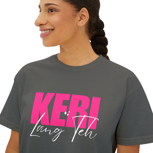 Keri Lang Teh Graphic Tee, Boxy Croptop, Pinoy Shirt, Casual Crop Top, Filipino Gift for Her,, Comfort Colors Tshirt,