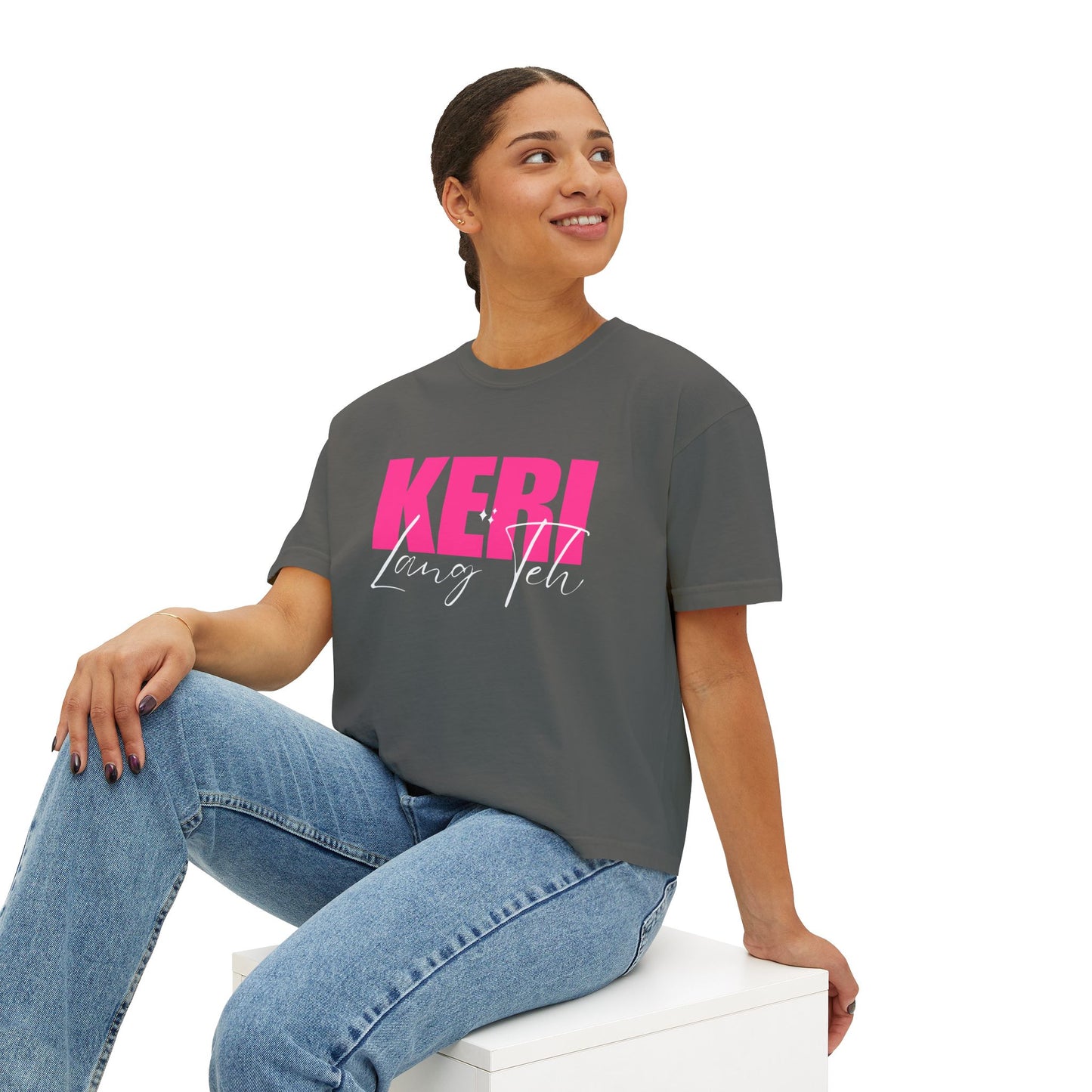 Keri Lang Teh Graphic Tee, Boxy Croptop, Pinoy Shirt, Casual Crop Top, Filipino Gift for Her,, Comfort Colors Tshirt,