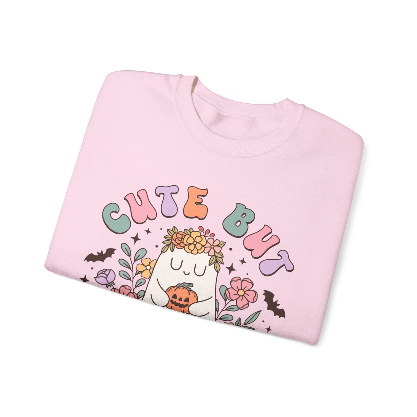 Fall Sweatshirt Halloween Graphic Pullover Sweater | Autumn Gifts For Mom Ghost Gift For Her | Cute But Creepy