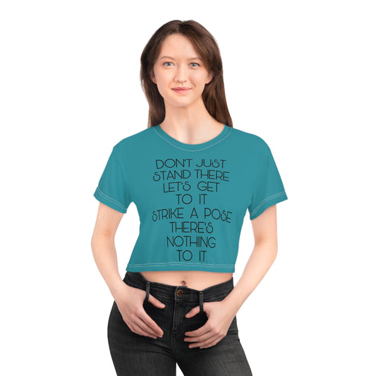Madonna T-shirt Cute Crop Tops | Pop Art Cropped Graphic Tee | Music T Shirt Women Trendy Gift For Her | Teen Tshirt Designs Casual T-Shirt