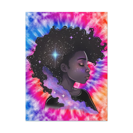 Black Art,Portrait Wall Art Canvas Gallery Wrap 30x40 Woman Housewarming Gift For New Home