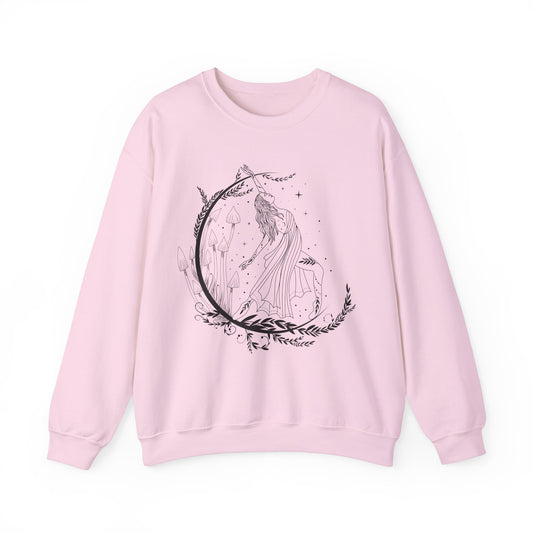 Boho Sweatshirt Moon Graphic Pullover Sweater | Feminist Gifts For Women | Feminism Protest Empowerment Outfit