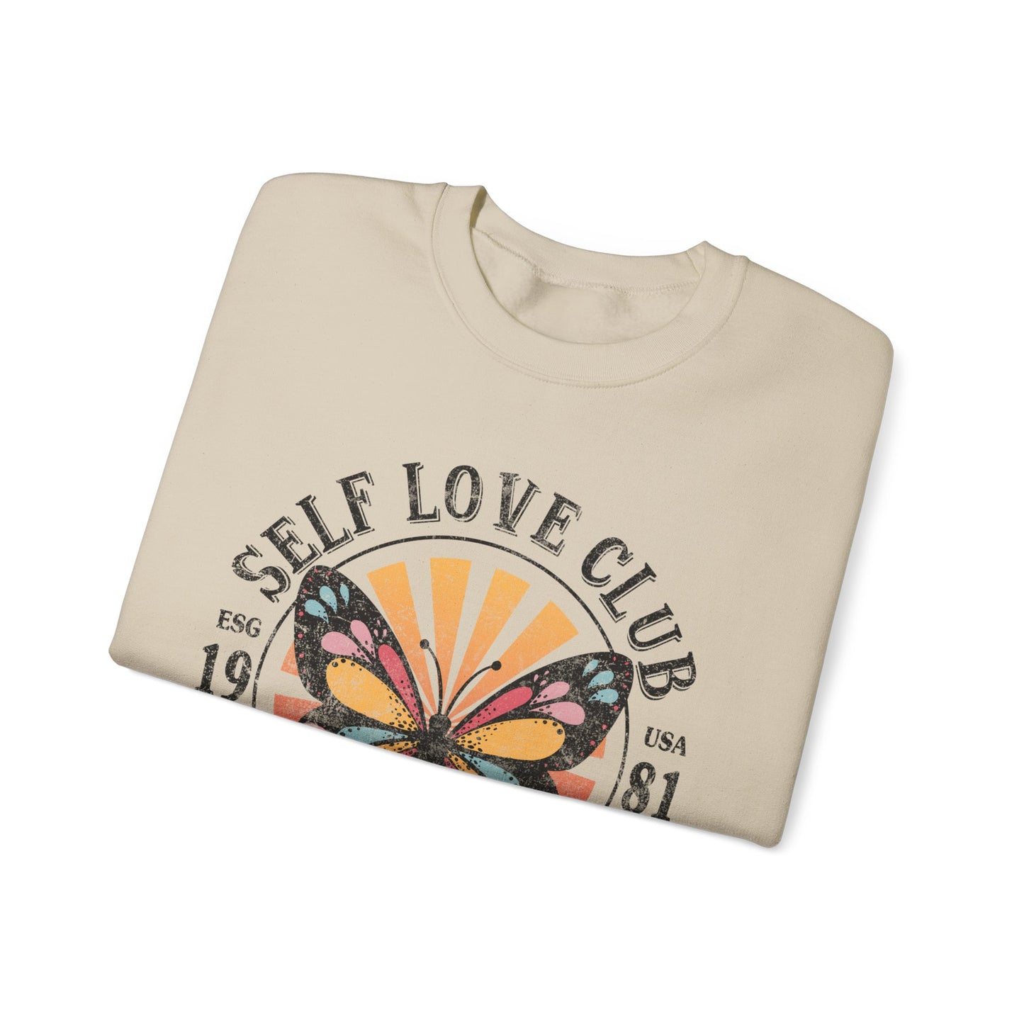 Butterfly Sweatshirt Floral Graphic Pullover Sweater | Motivational Gifts For Mom - Self Love Club