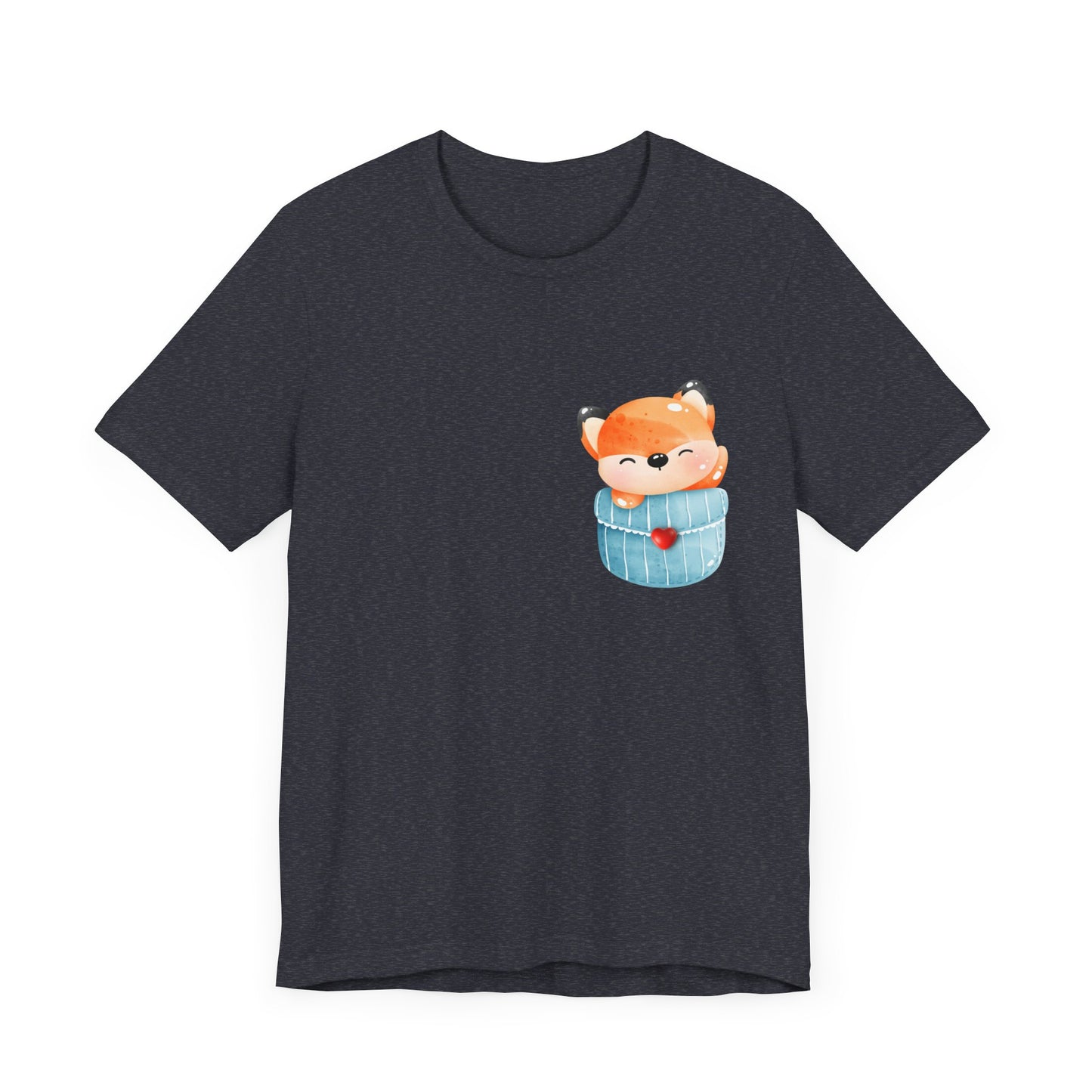 Fox T-Shirt, Cute Graphic Tee for Teens,Unisex Tshirt Aesthetic Gifts For Her,Cute Shirt,Fox Pocket Shirt,Gift For Fox Lovers & Fox Mom