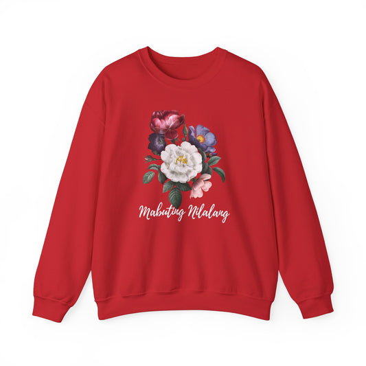 Mabuting Nilalang Filipino Sweatshirt Pinoy Pullover Sweater | Philippine Gifts For Mom | Floral Graphic