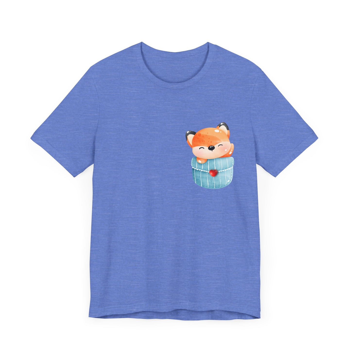 Fox T-Shirt, Cute Graphic Tee for Teens,Unisex Tshirt Aesthetic Gifts For Her,Cute Shirt,Fox Pocket Shirt,Gift For Fox Lovers & Fox Mom