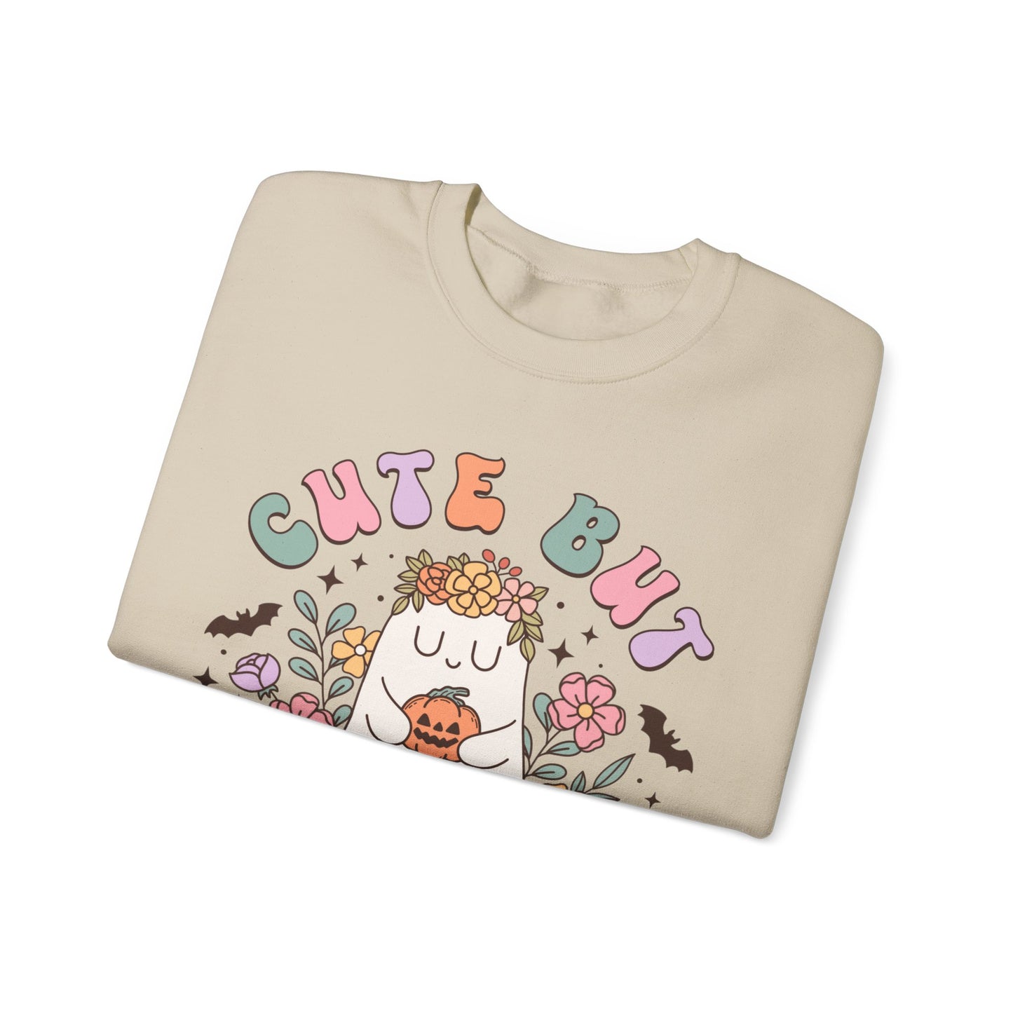 Fall Sweatshirt Halloween Graphic Pullover Sweater | Autumn Gifts For Mom Ghost Gift For Her | Cute But Creepy