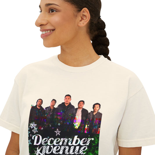 December Avenue Graphic Tee, Boxy Croptop, Pinoy Shirt, Casual Crop Top, Filipino Gift for Her, Comfort Colors Tshirt