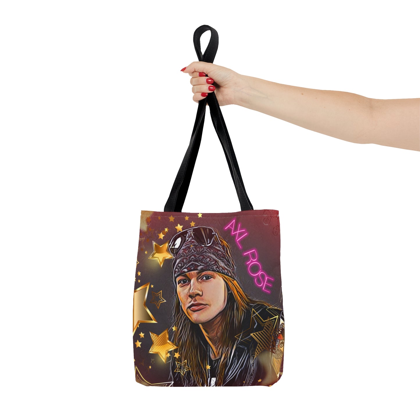80s Rock Band MaroonTote Bag - Celestial Design For Women