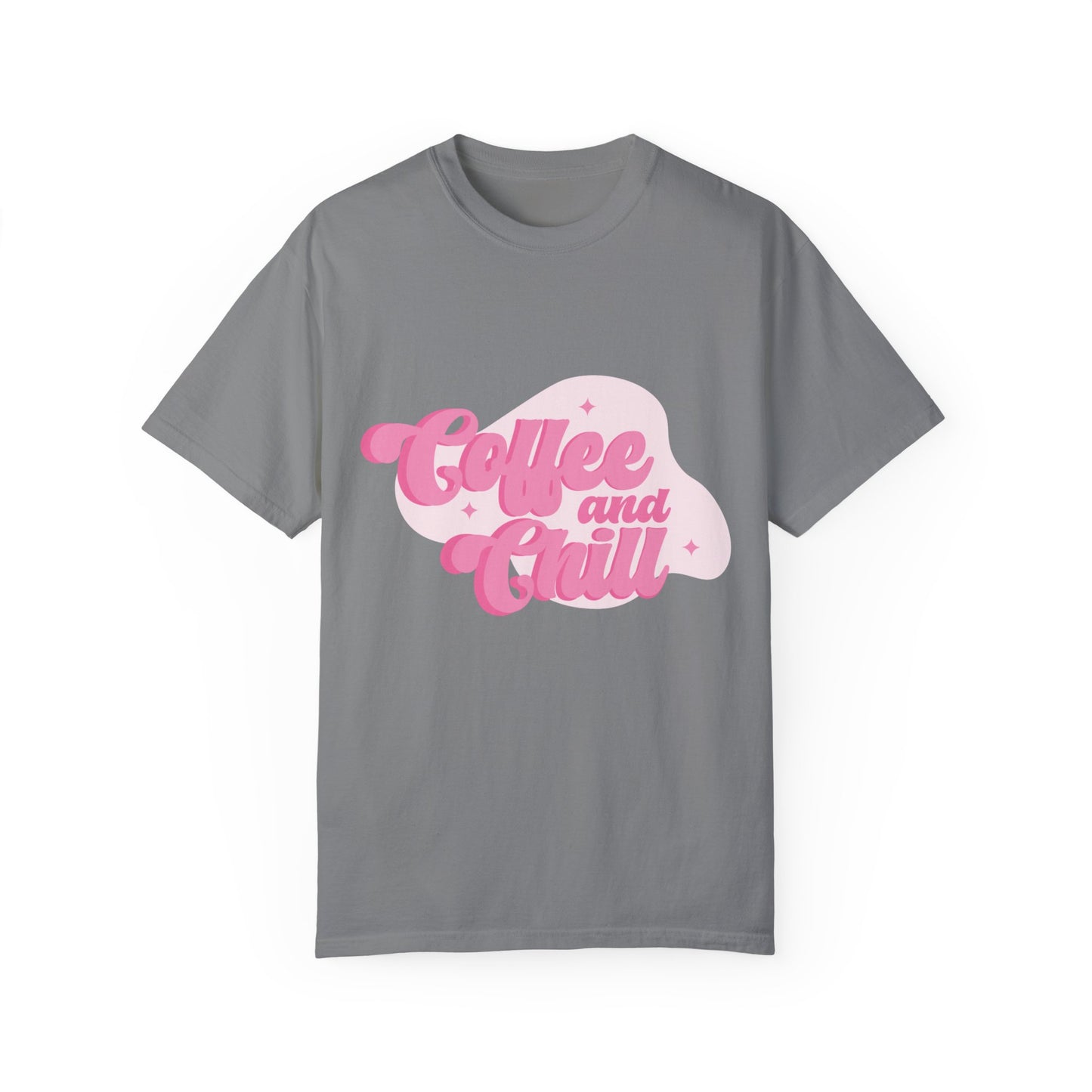 Coffee And Chill Comfort Colors Shirt, Unisex Garment-Dyed T-shirt, Gift For Coffee Lovers.