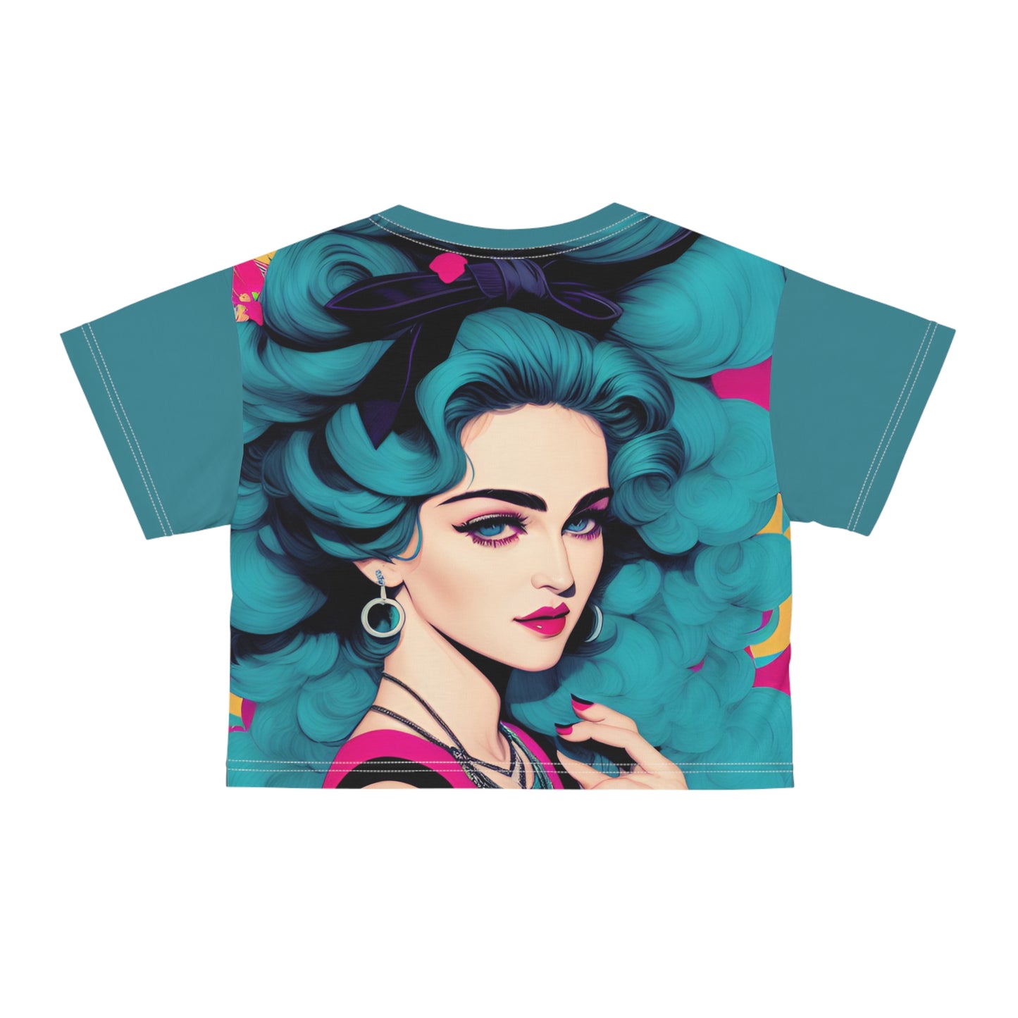 Madonna T-Shirt Cute Crop Tops | Material Girl Cropped Graphic Tee | Musiic T Shirt Women Trendy Gift For Her | Teen T Shirt Design Back To School Attire