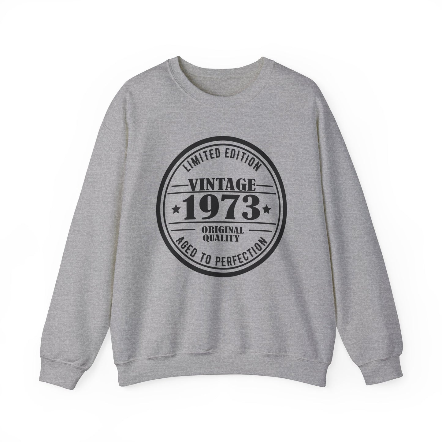 1973 Sweatshirt Vintage Graphic Pullover Sweater Birthday Gifts For Dad | Aged To Perfection