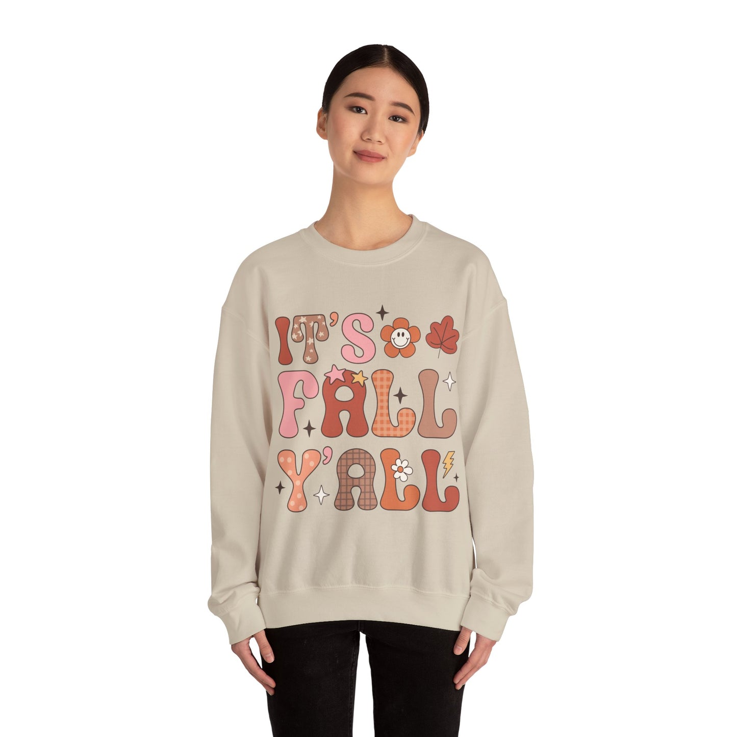 Fall Sweatshirt Halloween Graphic Pullover Sweater | Autumn Gifts For Mom Pumpkin Gift For Her | It's Fall Y'all