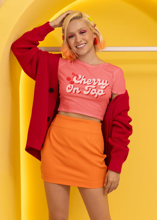 P-Pop Bini Cherry Crop Top, Filipino Gifts For Teens, Concert Outfit, Pinoy Pop Concert T-Shirt Croptop TShirt Merch