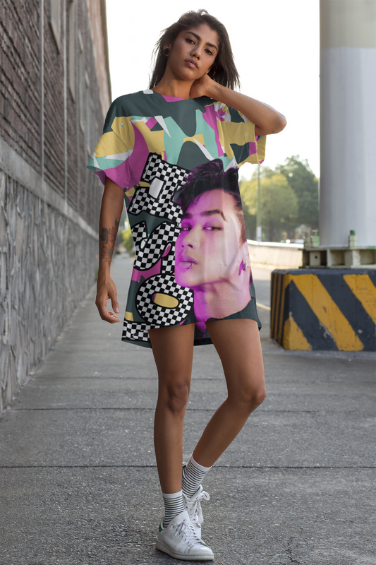 P-pop Sb19 Josh T Shirt Dress, Pinoy T-Shirt Short Dress Casual Summer Outfits Filipino Gift For Fangirl