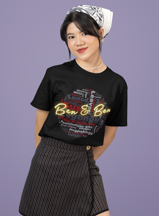 Ben & Ben T Shirt | Pinoy Rock Band Graphic Tee Rocker Gift Philippine Music T-Shirt Gift For Her | Filipino Concert Wear